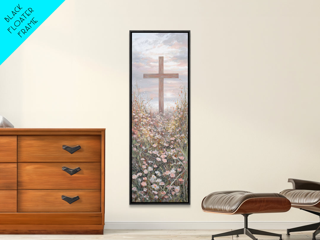 Garden Of Promise – Framed Canvas Print – Tall Narrow Wall Art – Christian Art Canvas – Christian Wall Art – Christian Art Print – Christia