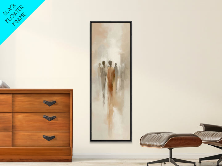 Figures Of Grace – Framed Canvas Print – Tall Skinny Art Print – Christian Art Canvas – Abstract Christian Art – Christian Art Work – Chris