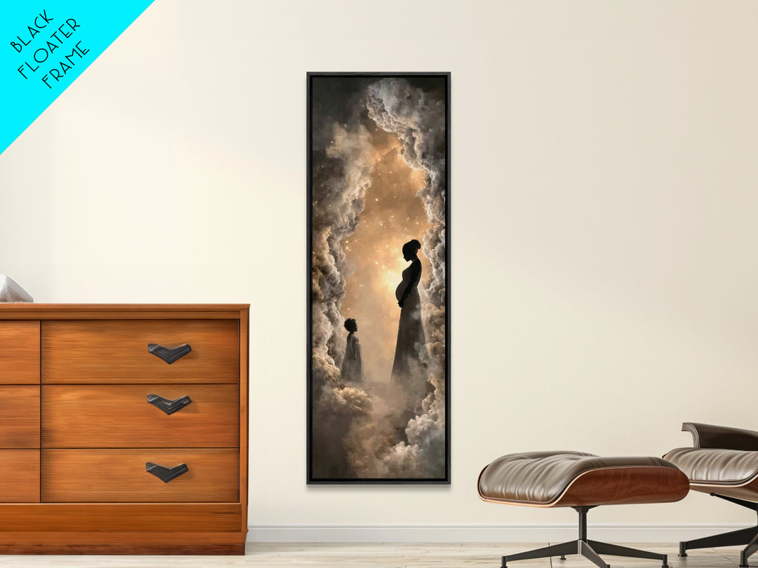 Divine Expectation, Framed Canvas Print, Skinny Art, Christian Art Canvas, Christian Wall Art, Christian Art Painting, Christian Christmas