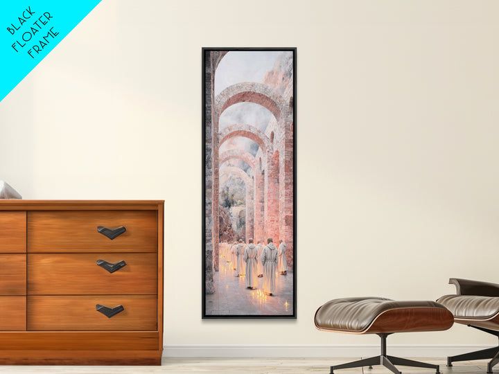 Procession Of Light – Framed Canvas Print – Skinny Art – Christian Wall Art – Modern Christian Painting – Christian Art Canvas – Christian