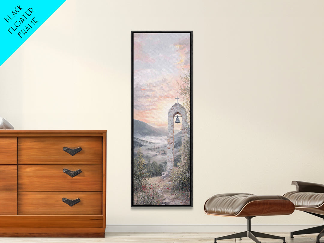 Celestial Pathway – Framed Canvas Print – Christian Art Canvas – Christmas Art – Jesus Painting – Christian Wall Art – Tall Narrow Wall Art