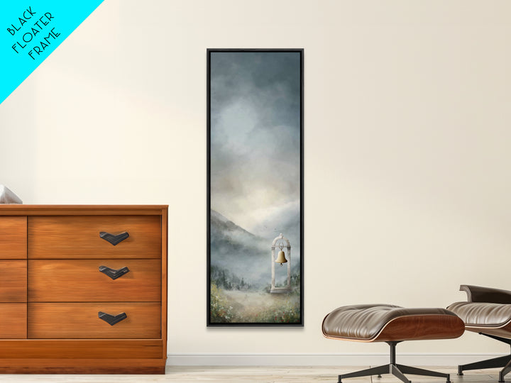 Old Chapel Bell – Framed Canvas Print – Tall Narrow Wall Art – Christian Wall Art – Jesus Painting – Christian Art Canvas – Christmas Art