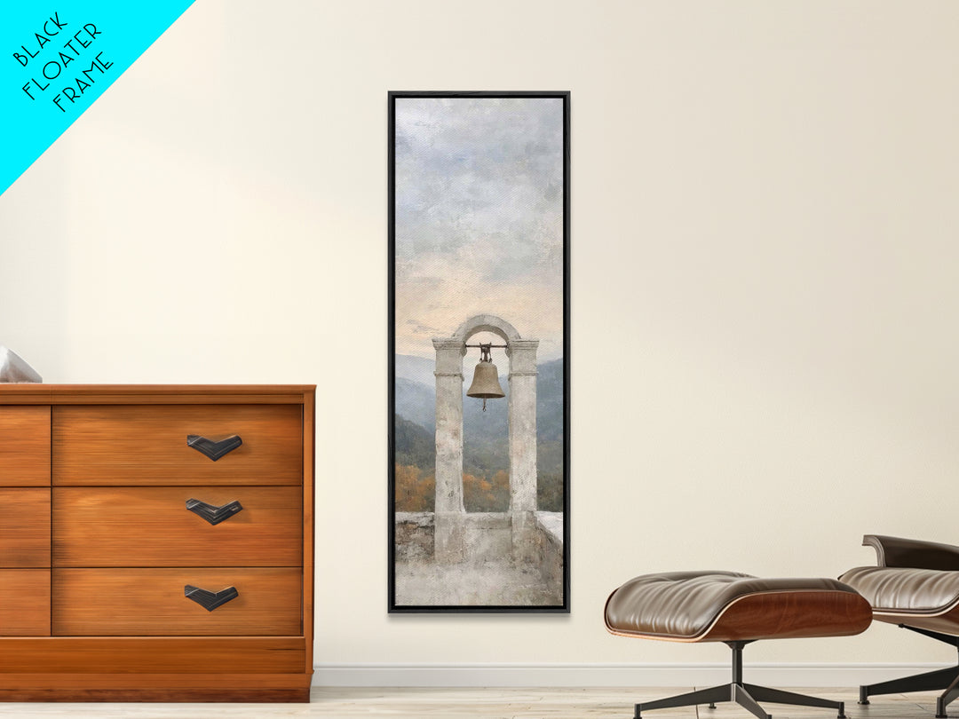 Hillside Bell Grace | Framed Canvas Print | Tall Skinny Art Print | Christian Art Canvas | Christian Wall Art | Christian Painting | Christ