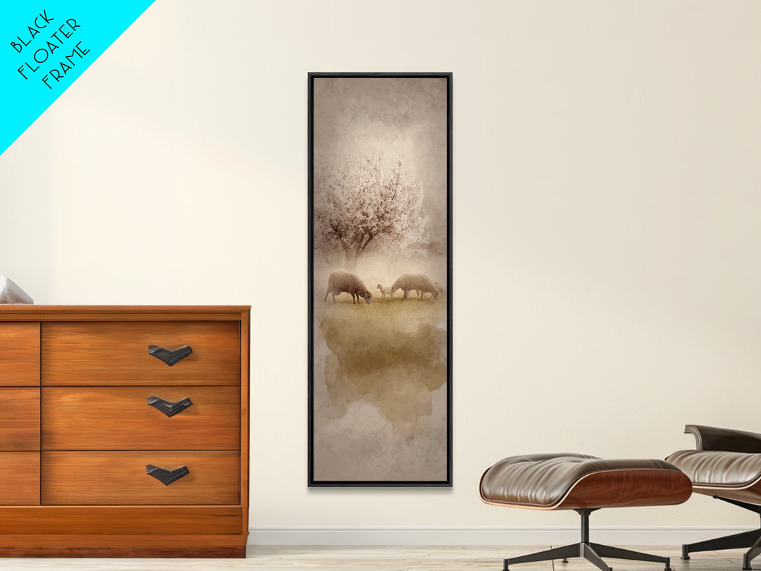 Morning Star Peace – Framed Canvas Print – Christian Wall Art – Christian Art Canvas – Tall Narrow Wall Art – Jesus Painting