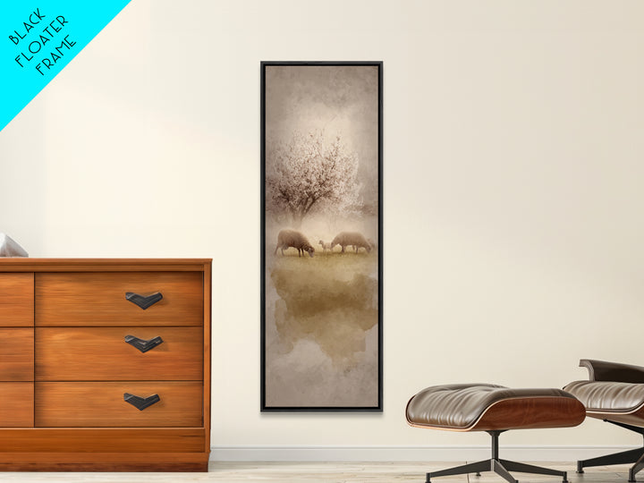 Morning Star Peace – Framed Canvas Print – Christian Wall Art – Christian Art Canvas – Tall Narrow Wall Art – Jesus Painting