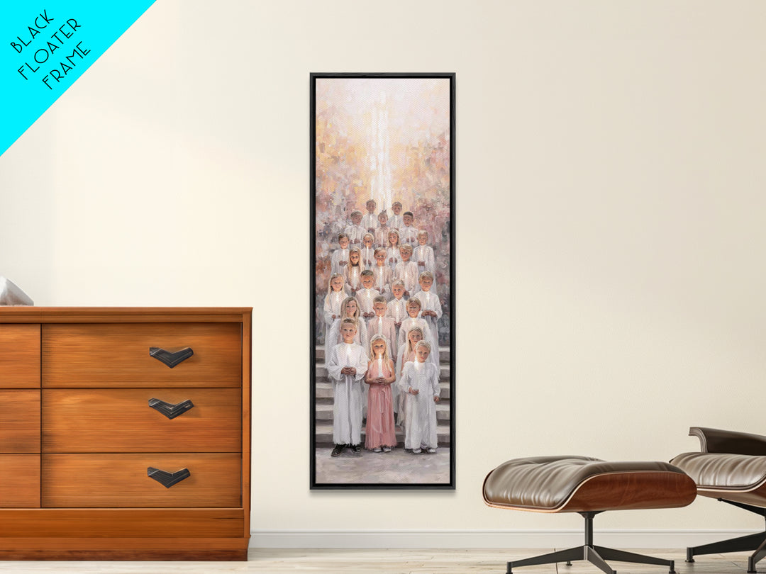 Morning Of Praise – Framed Canvas Print | Christian Art Canvas | Christian Wall Art | Narrow Art | Christian Christmas Art | Christian Gift