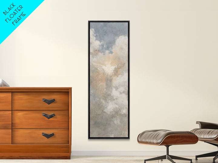 Wings Of Glory – Framed Canvas Print, Christian Art Canvas, Christian Wall Art, Narrow Art, Christian Christmas Art, Christmas Art, Christi