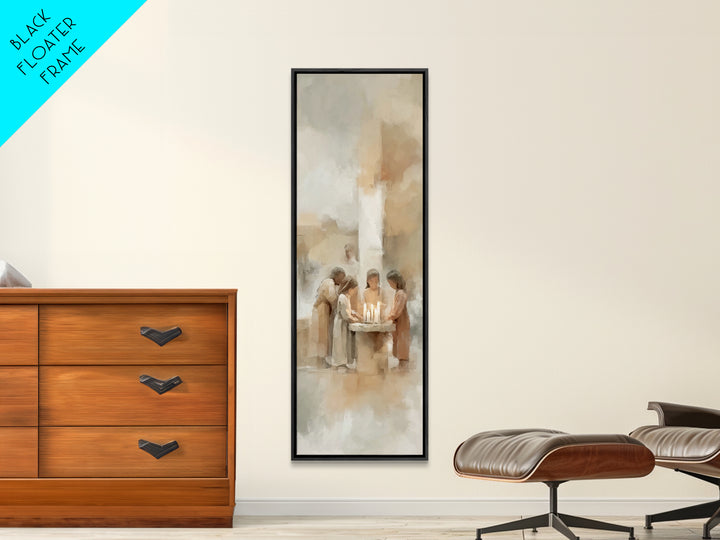 Sanctuary Of Peace - Framed Canvas Print - Christian Art Print - Christian Wall Art - Christmas Canvas Wall Art - Skinny Art - Jesus Art