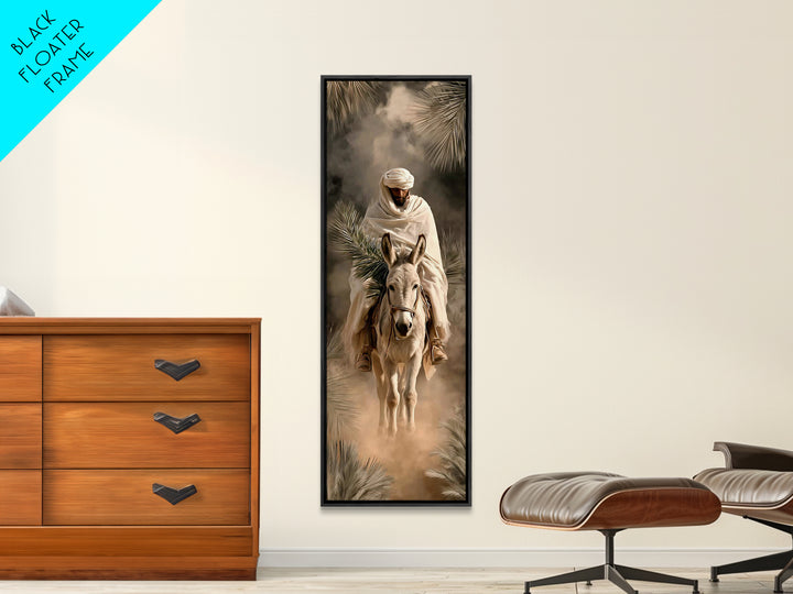 King Of Palms – Framed Canvas Print – Christian Art Canvas – Christian Art – Narrow Art – Christian Wall Art – Jesus Painting