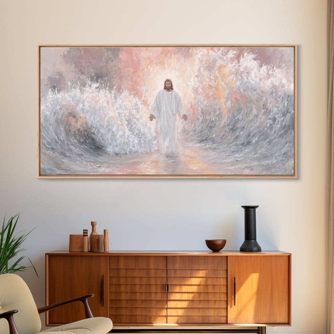 Dawn of Glory | Framed Canvas Print | Christian Wall Art | Jesus Painting | Christian Art Canvas | Large Christian Painting | Christian Art