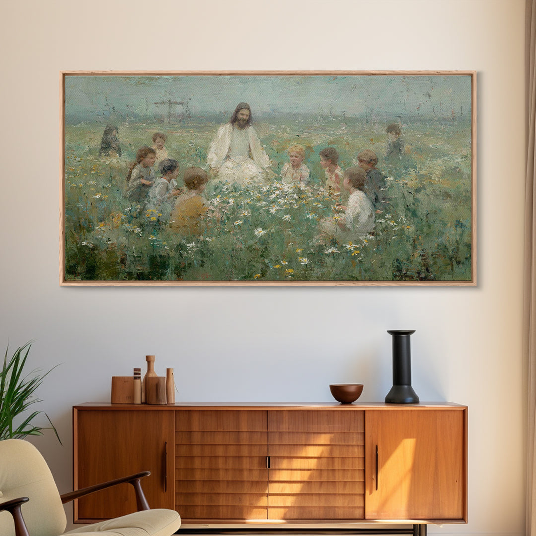 Morning Tide – Framed Canvas Print – Christian Art Canvas – Christian Paintings – Jesus Painting – Subtle Christian Art – Christian Decor
