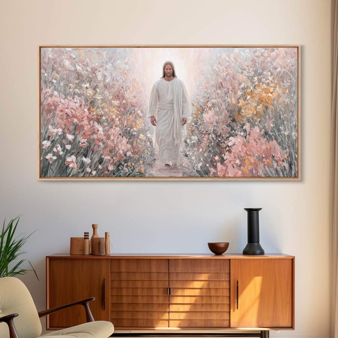 Stillness Of Glory | Framed Canvas Print | Christian Art | Jesus Painting Canvas | Christian Wall Art | Christmas Canvas Wall Art | Christi