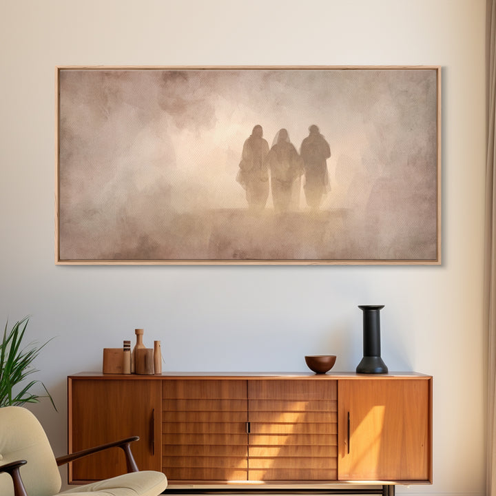Pilgrim Heart Path, Framed Canvas Print, Christian Art Print, Christian Art Canvas, Jesus Painting, Christian Wall Art, Christian Gift Idea