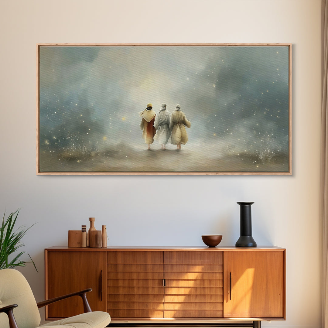 Walk Of Revelation – Framed Canvas Print – Christian Art Print – Christian Wall Art – Jesus Painting – Christian Art Canvas – Christian Dec
