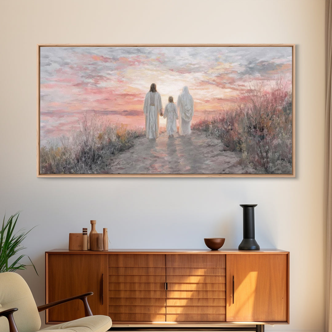 Path Of Grace – Framed Canvas Print – Christian Wall Art – Jesus Painting – Christian Art Canvas – Christian Christmas Art – Christmas Art