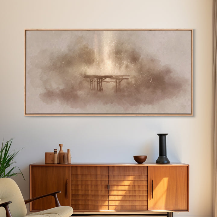 Divine Ascension, Framed Canvas Print, Christian Art Canvas, Christian Wall Art, Jesus Painting, Christian Decor