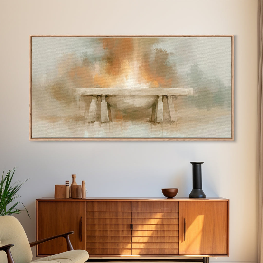 Altar Of Light – Framed Canvas Print – Christian Wall Art – Christian Art Canvas – Christian Decor – Christian Art
