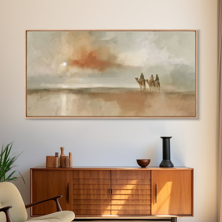 Celestial Caravan | Framed Canvas Print | Christian Wall Art | Christmas Canvas Wall Art | Christian Art Canvas | Christmas Art Prints