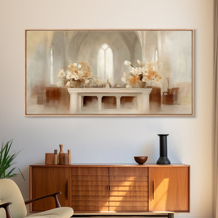 Sacred Glow, Framed Canvas Print, Christian Art Canvas, Christian Wall Art, Moody Christian Art, Christmas Canvas Wall Art, Christian Gift
