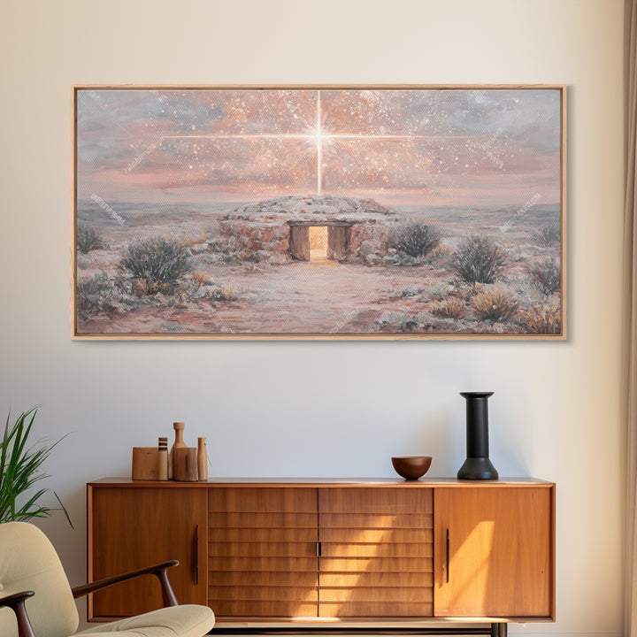 Radiant Birth – Framed Canvas Print – Christian Art – Christian Gifts – Christian Canvas – Christmas Art – Jesus Art – Christian Decor