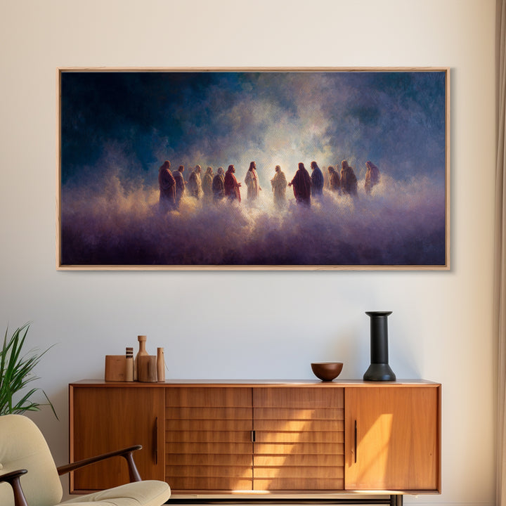 Cloud of Witnesses – Framed Canvas Print – Christian Canvas – Christian Gifts – Christian Art – Christmas Art – Christian Decor – Jesus Art
