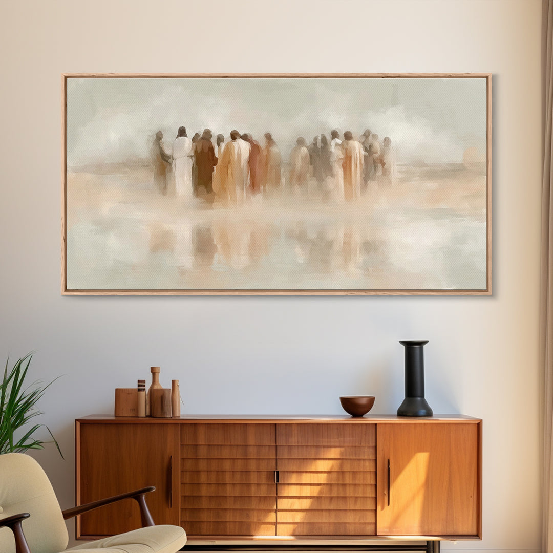 Circle Of Grace – Framed Canvas Print – Christian Art – Christian Wall Art – Jesus Art – Christian Canvas – Christian Gifts