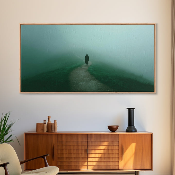 Solitary Light – Framed Canvas Print – Christian Art – Christian Decorations – Christian Canvas – Jesus Art – Christian Wall Art