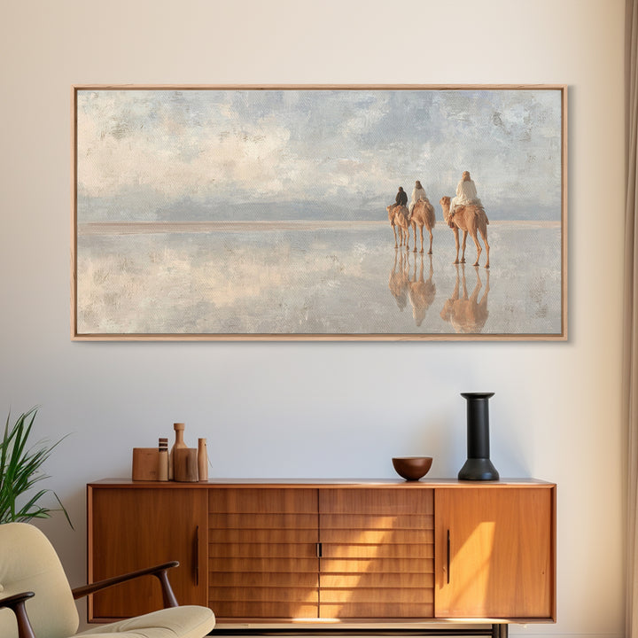 Journey Of The Wisemen, Framed Canvas Print, Christian Christmas Art, Christian Paintings, Large Christian Art, Christian Art Canvas, Chris