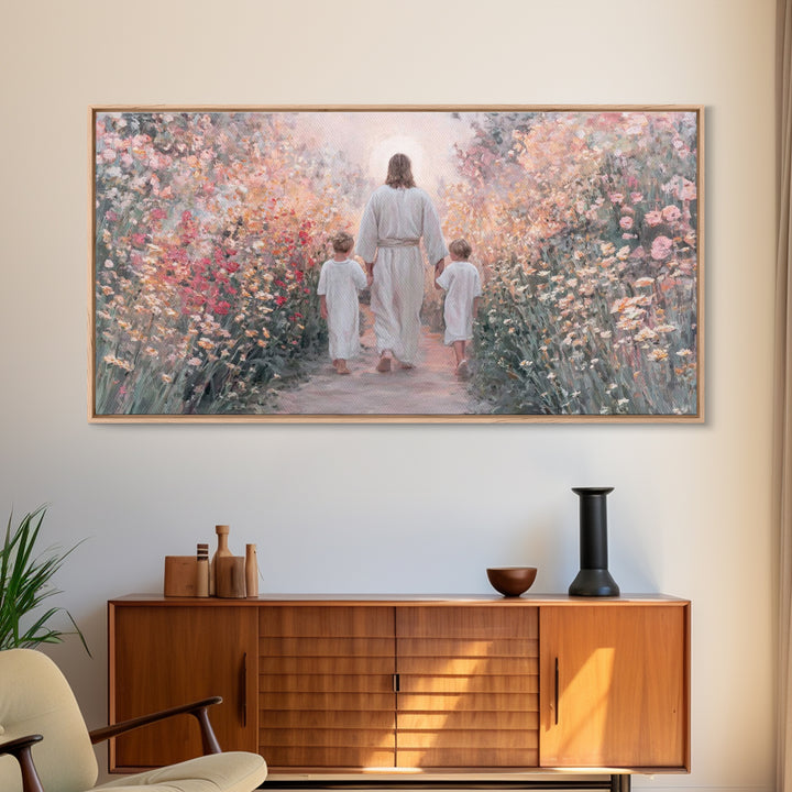 Fields of Mercy | Framed Canvas Print | Christian Art Canvas | Christian Wall Art | Christian Art | Jesus Painting | Christian Decor