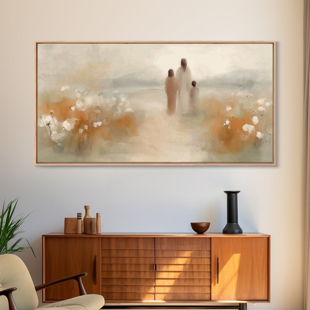 Gentle Path of Grace – Framed Canvas Print – Christian Wall Art – Christian Art Canvas – Jesus Painting – Christian Art – Christian Gift Id
