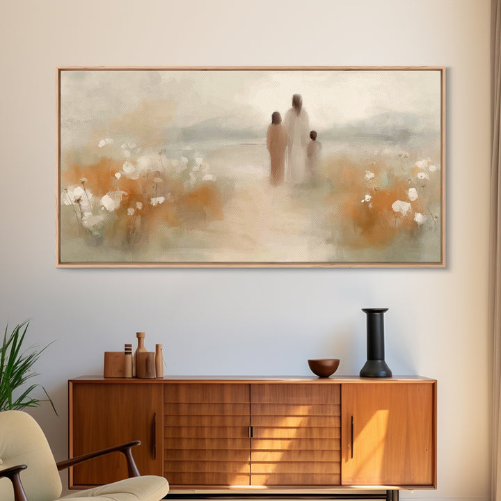 Gentle Path of Grace – Framed Canvas Print – Christian Wall Art – Christian Art Canvas – Jesus Painting – Christian Art – Christian Gift Id