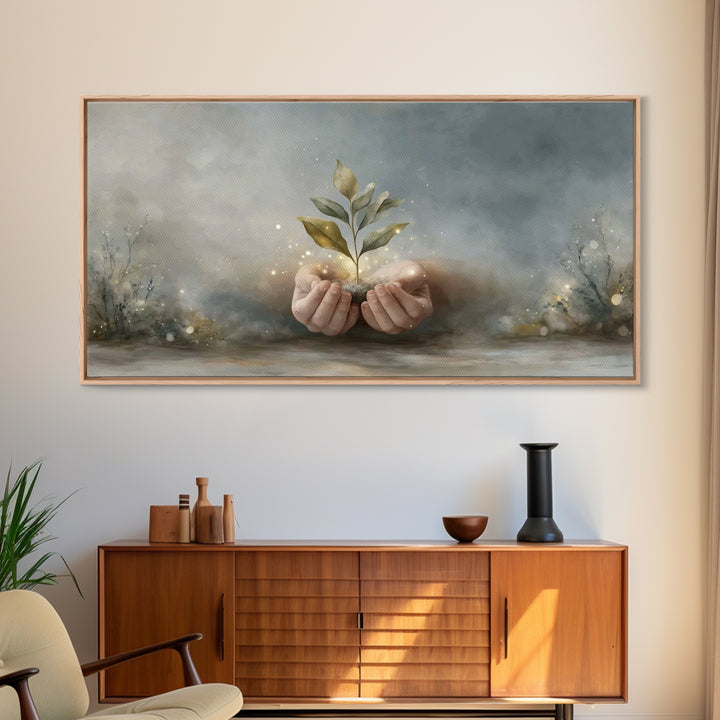 Seed of Promise | Framed Canvas Print | Christian Wall Art | Christian Art | Jesus Painting | Christian Art Canvas | Christian Gift Ideas