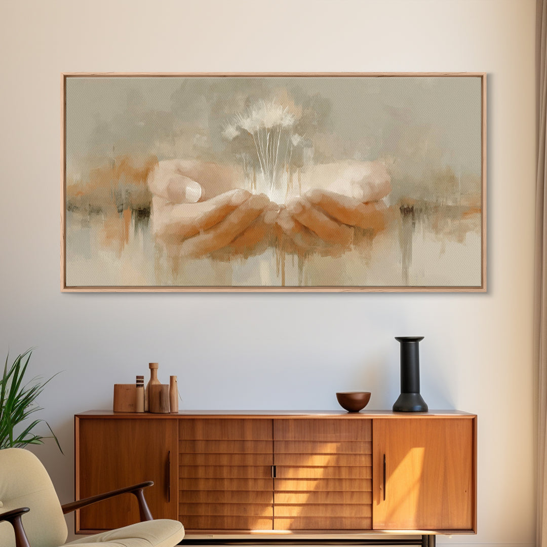 Sacred Offering, Framed Canvas Print, Christian Art, Jesus Painting, Christian Wall Art, Christian Art Canvas, Christian Art Gift