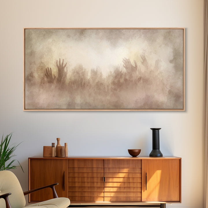 Clouds Of Glory – Framed Canvas Print – Christian Wall Art – Abstract Christian Art – Christian Art Canvas – Christmas Art Prints