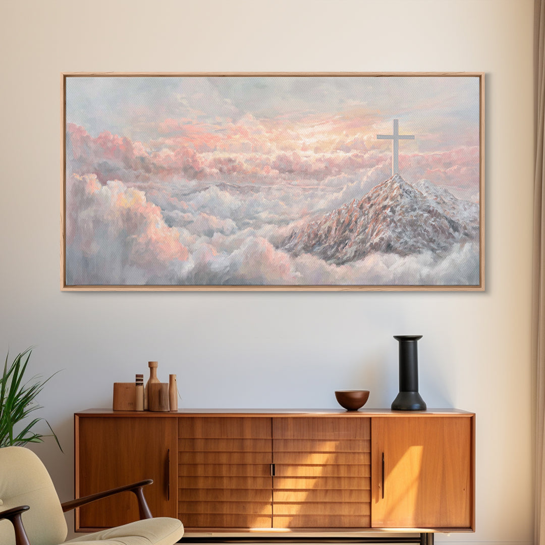 Graceful Offering – Framed Canvas Print – Christian Wall Art – Christian Painting – Christian Art Canvas – Christian Christmas Art