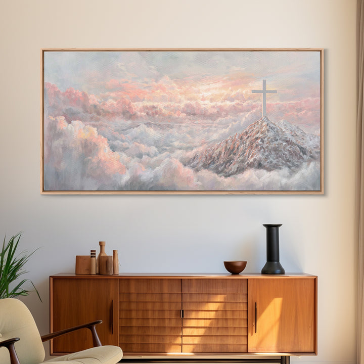 Graceful Offering – Framed Canvas Print – Christian Wall Art – Christian Painting – Christian Art Canvas – Christian Christmas Art