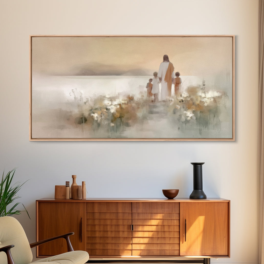 Horizon Of Grace – Framed Canvas Print – Christian Wall Art – Jesus Painting – Christian Art Canvas – Subtle Christian Art – Christian Chri