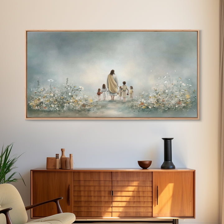 Morning Promise – Framed Canvas Print – Christian Art Canvas – Jesus Painting – Christian Wall Art – Minimalist Christian Art – Christian G