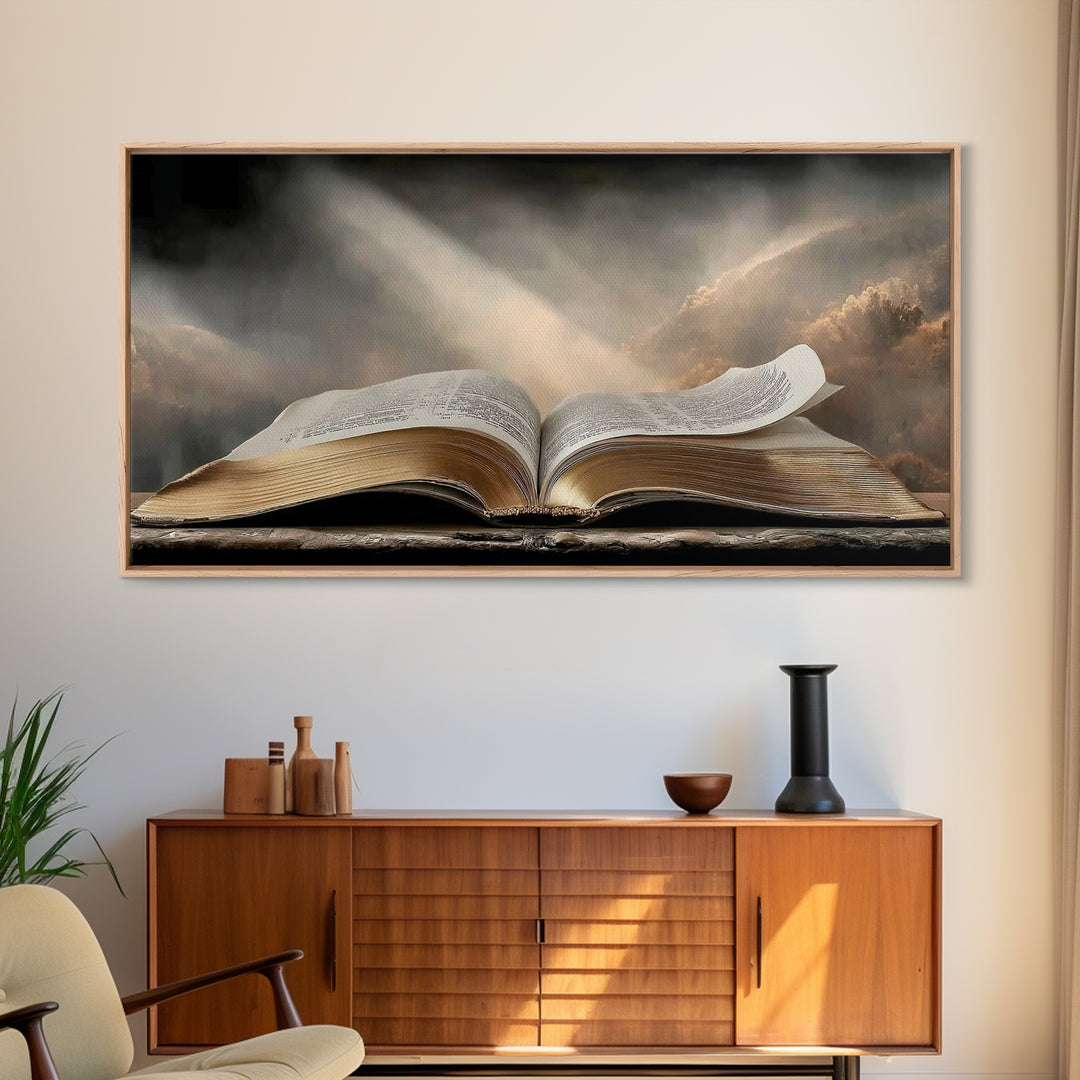 Holy Dawn - Framed Canvas Print - Christian Wall Art - Christian Art Canvas - Jesus Painting - Christian Decor - Modern Christian Art