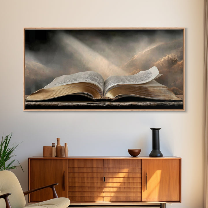 Holy Dawn - Framed Canvas Print - Christian Wall Art - Christian Art Canvas - Jesus Painting - Christian Decor - Modern Christian Art