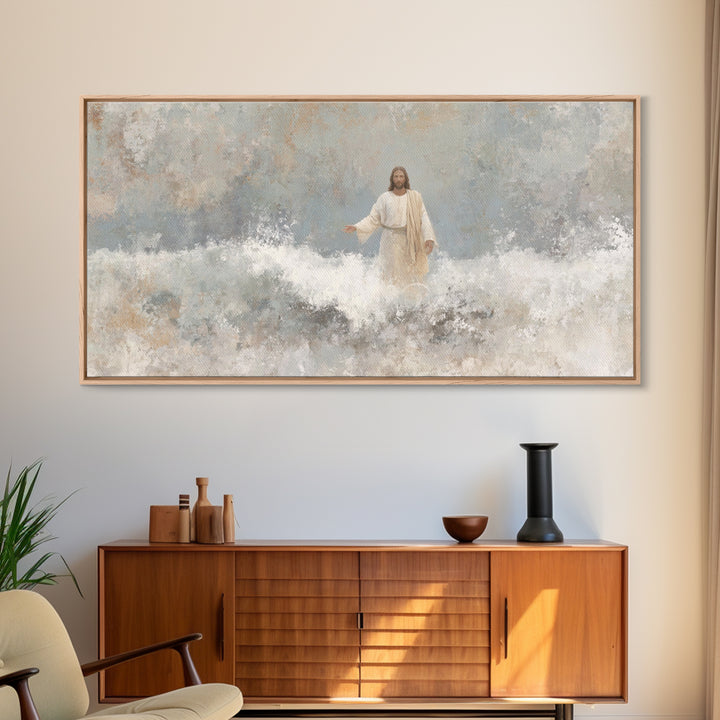 Sacred Light – Framed Canvas Print – Christian Wall Art – Christian Art Canvas – Jesus Painting – Christian Decor – Unique Christian Art
