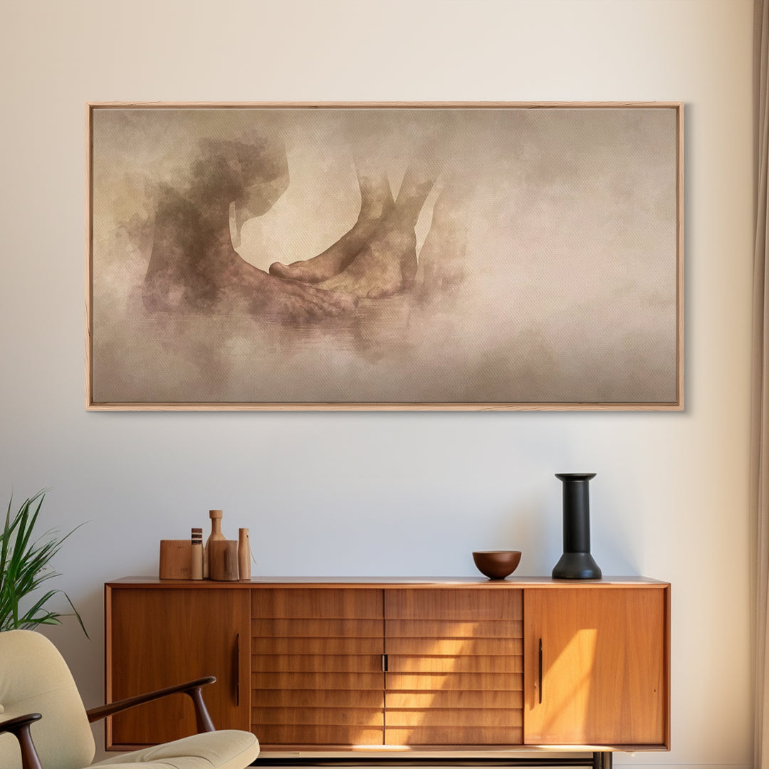 Sacred Steps, Framed Canvas Print, Christian Art Canvas, Christian Wall Art, Christian Painting, Subtle Christian Art, Christian Art Gift