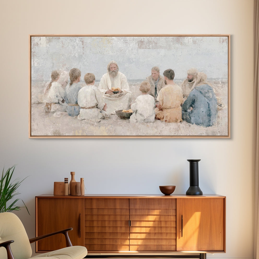 Crown Of Dawn – Framed Canvas Print – Jesus Painting – Christian Wall Art – Large Christian Painting – Christian Art Canvas – Christian Dec
