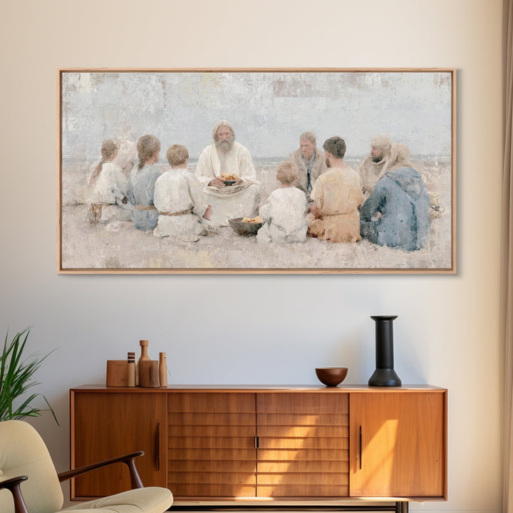 Crown Of Dawn – Framed Canvas Print – Jesus Painting – Christian Wall Art – Large Christian Painting – Christian Art Canvas – Christian Dec