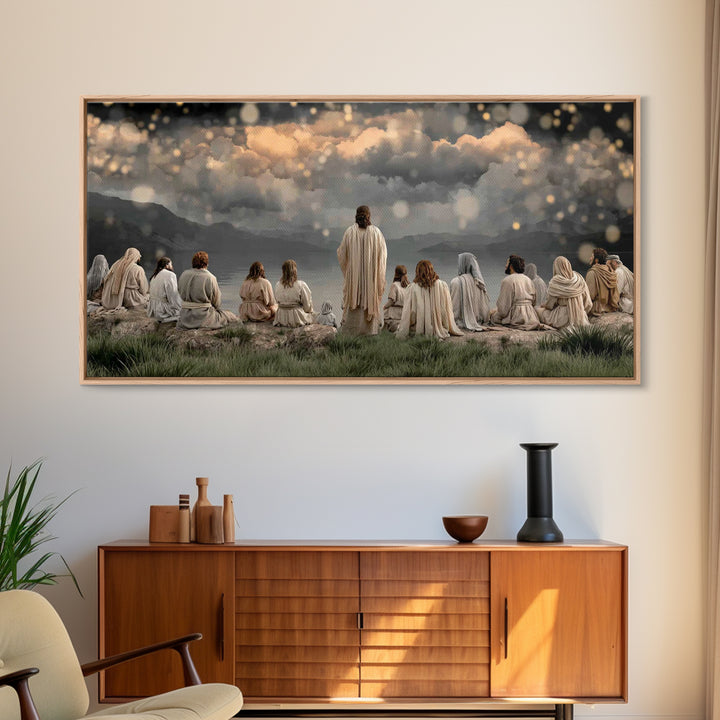 Dawn Of Mercy – Framed Canvas Print – Christian Wall Art – Jesus Painting – Christian Art Canvas – Christian Christmas Art – Christian Deco