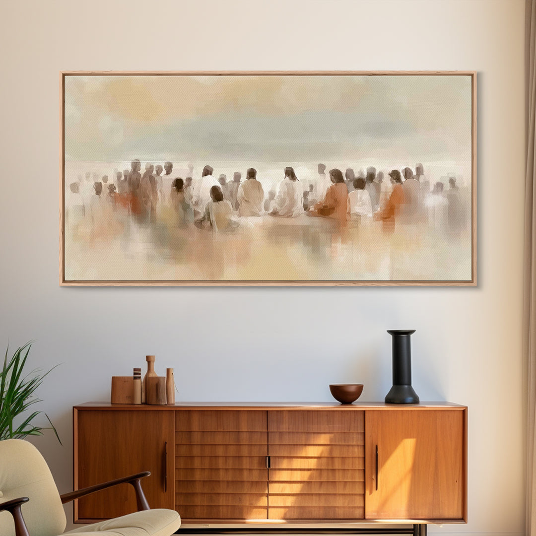 Voices Of Faith – Framed Canvas Print – Christian Wall Art – Christian Art Canvas – Christian Painting – Modern Christian Art – Christmas A