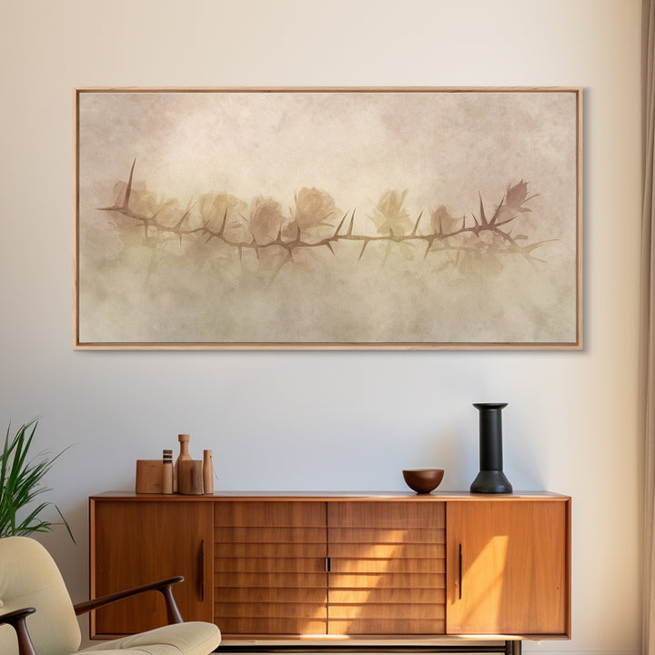Thorns Of Redemption – Framed Canvas Print – Christian Wall Art – Christian Art Canvas – Abstract Christian Art – Christian Gift Ideas – Ch