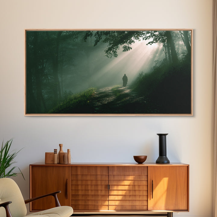 Path Of Mercy – Framed Canvas Print – Christian Art Canvas – Moody Christian Art – Jesus Painting – Christian Wall Art – Christian Gift Ide