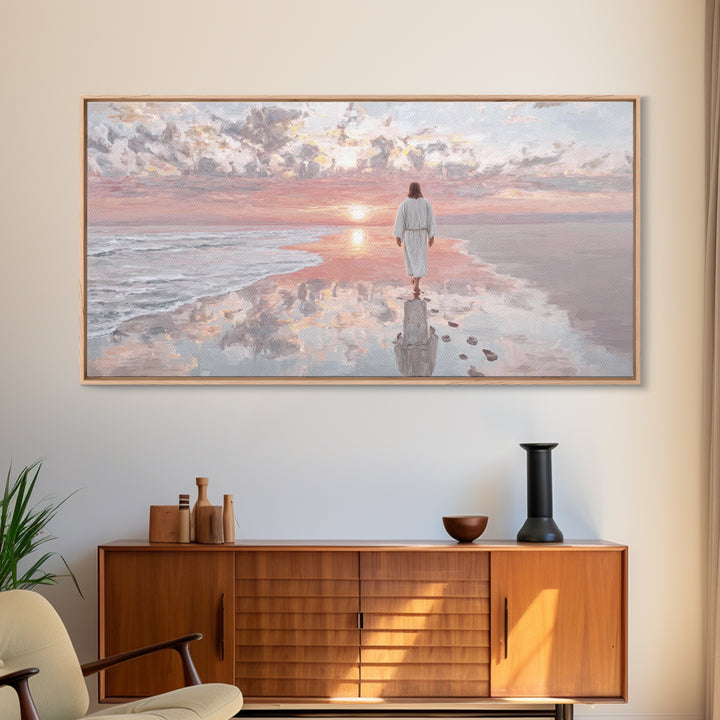 Path Of Grace – Framed Canvas Print – Christian Art Canvas – Jesus Painting – Christian Wall Art – Christmas Art Prints – Christian Decorat