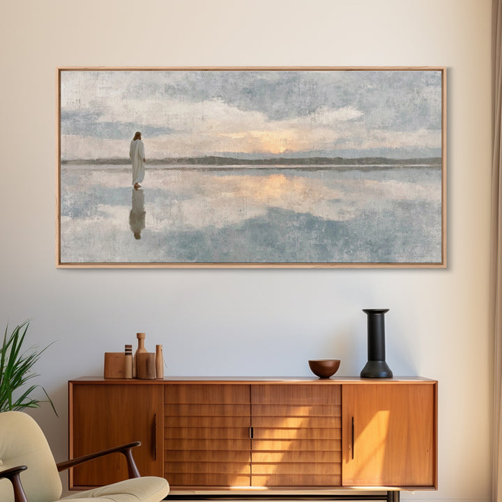 Evening Promise – Framed Canvas Print – Christian Art Canvas – Christian Painting – Jesus Painting – Christmas Art – Christian Wall Art